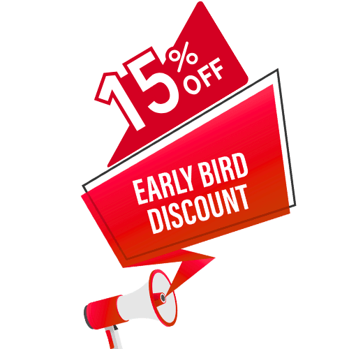 Early Bird Special - Save 15%, 20% Success Fee, Limited Time Only